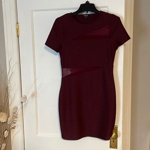Size 8 burgundy Express dress